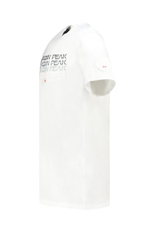 T-shirt - Wit, rood en grijs