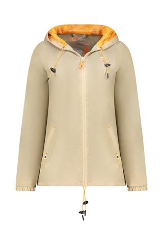 Jasje met Capuchon - Wit, zwart, beige en oranje