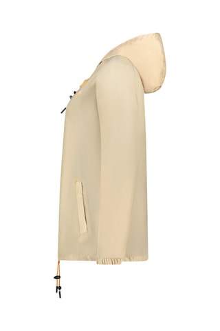 Jasje met Capuchon - Wit, zwart, beige en oranje