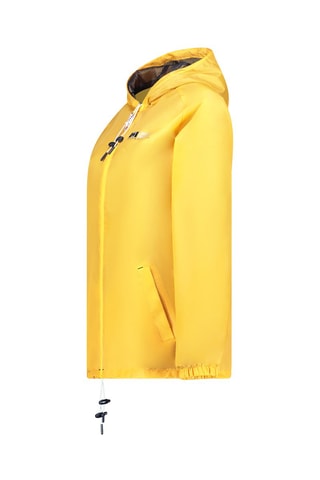 Jasje met Capuchon - Wit, zwart en geel