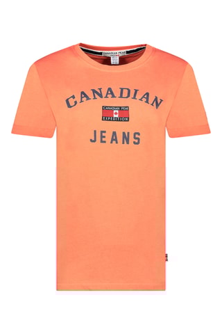 T-shirt Jassieak - Koraalrood