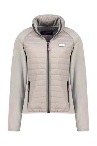 Gewatteerde Fleece Jas Softshell Toureak - Lichtgrijs