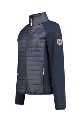 Gewatteerde Fleece Jas Softshell Toureak - Marineblauw