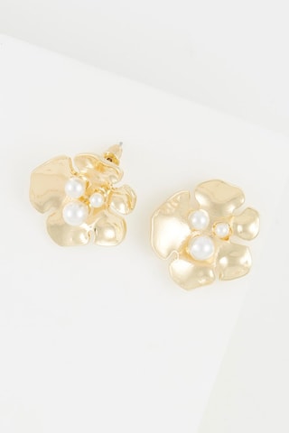 Puces - 
Doré et blanc