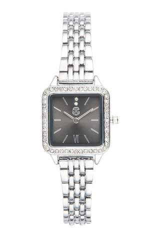 Metalen Quartz Horloge - Zilverkleurig en Zwart