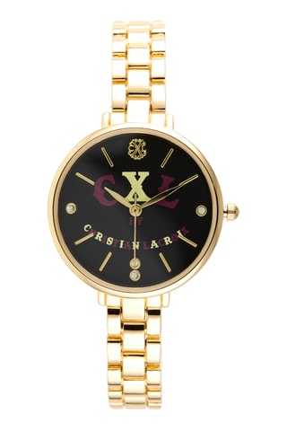 Legering Quartz Horloge - Goudkleurig en Zwart