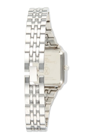 Metalen Quartz Horloge - Zilverkleurig en Wit