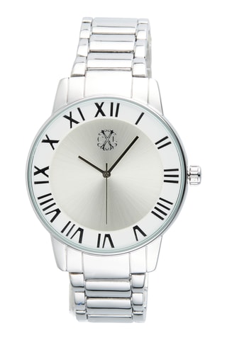 Montre à quartz en métal - Argenté