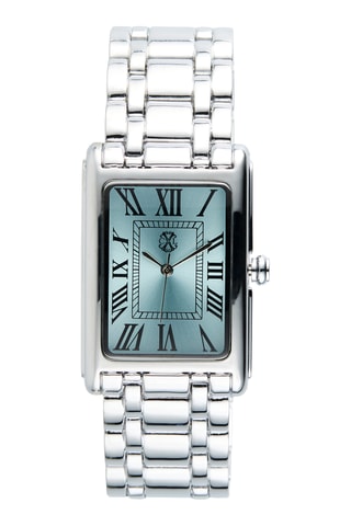 Montre à quartz en alliage - Argenté et bleu