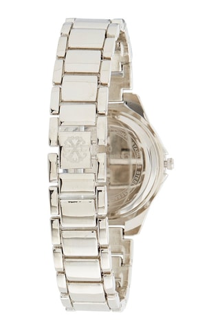 Montre à quartz en acier et nacre