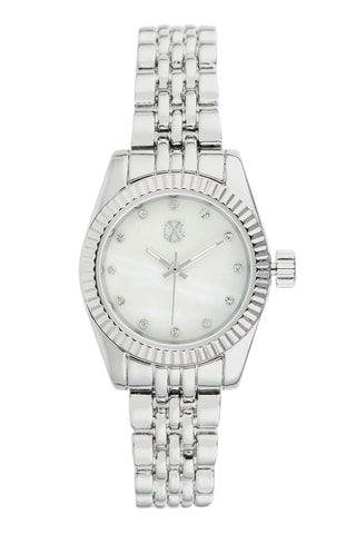 Metalen Quartz Horloge - Zilverkleurig