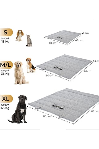 Tapete de Viagem - Cinzento - 60 x 45 cm
