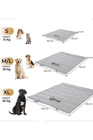 Tapete de Viagem - Cinzento - 80 x 45 cm