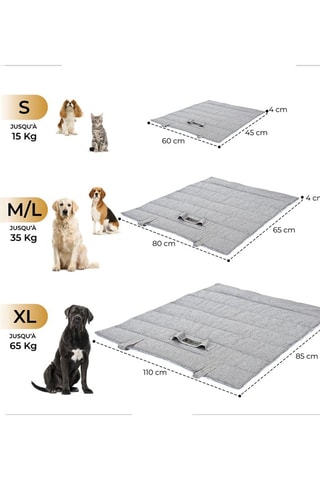 Tapete de Viagem - Cinzento - 110 x 85 cm