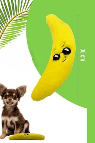 Brinquedo para cão - 30 x 8 cm - Amarelo