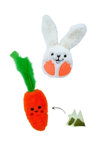 2 brinquedos para gato - 2 peças de 20 x 9 cm