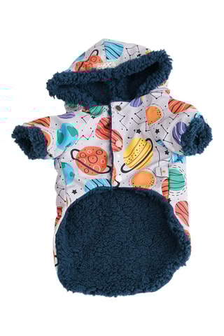 Casaco para cão - Azul-marinho e laranja