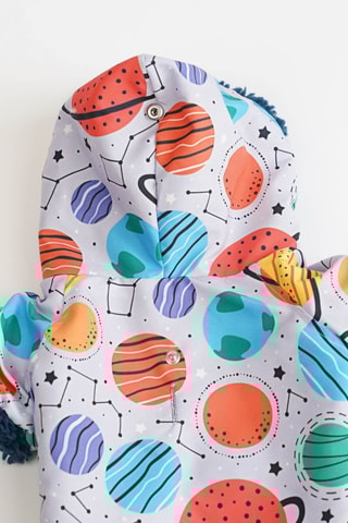 Casaco para cão - Azul-marinho e laranja