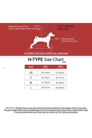 Arnês para cão - Tamanho L