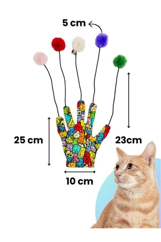 Luva de brincar para gato - 45 x 10 cm