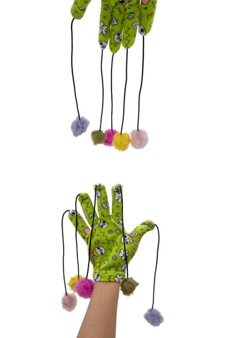 Luva de brincadeira para gato - Verde