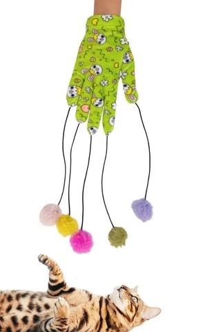 Luva de brincadeira para gato - Verde