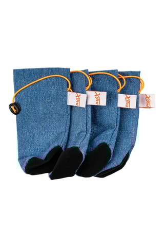 Sapatinhos para cão em ganga - Azul,