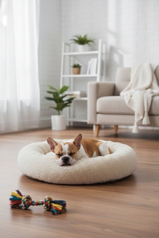 Cama para cão - 47 x 47 x 10 cm