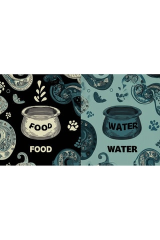 Tapete para gato - Preto e azul - 40 x 70 cm