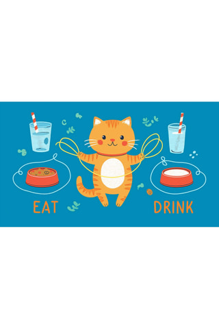 Tapete para gato - Azul - 40 x 70 cm