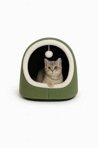 Casa para gato - Verde - 40 x 35 x 35 cm