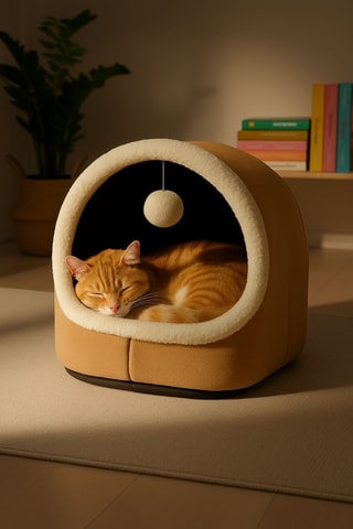 Casa para gato - Camel - 40 x 35 x 35 cm