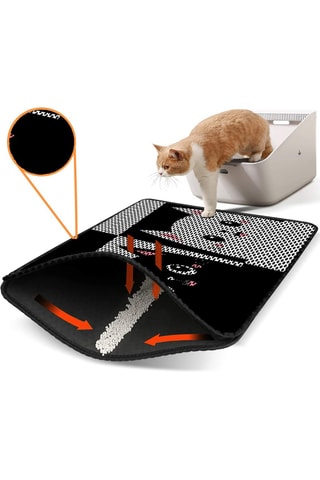 Tapete para gato - Preto - 45 x 60 cm