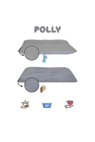 Almofada - Cinzento - 70 x 50 x 9 cm