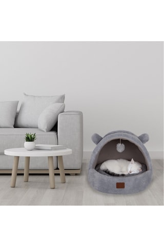 Casa para gato - Cinzento - 50 x 40 x 35 cm