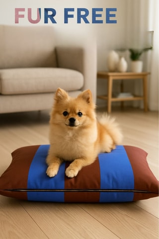 Almofada - Castanho e azul - 70 x 50 x 10 cm