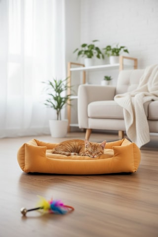 Coussin - Jaune - 90 x 75 x 18 cm