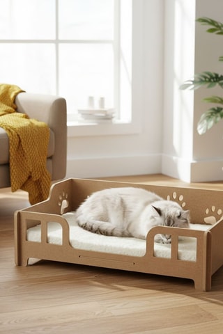 Cesto - Imitação de madeira - 53 x 18 x 33 cm