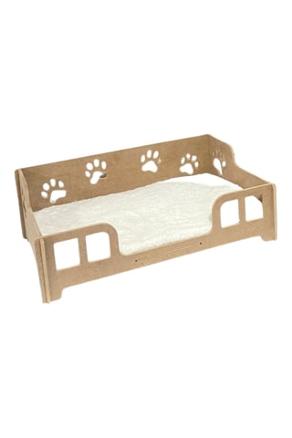 Cesto - Imitação de madeira - 53 x 18 x 33 cm