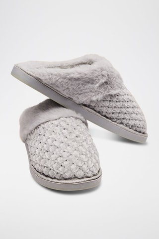 Pantofole imbottite - Grigio chiaro