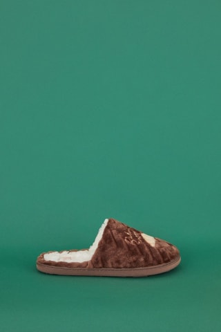Pantofole imbottite - Marrone