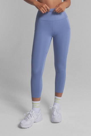 Leggings a vita alta - Cobalto