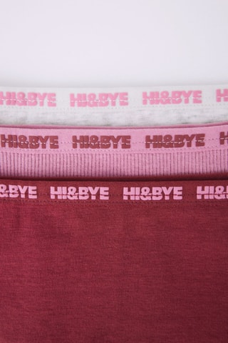 3 slip - Bordeaux e rosa