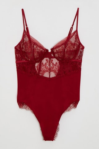 Body in pizzo - Rosso