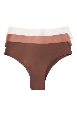 7 slip - Marrone e corallo