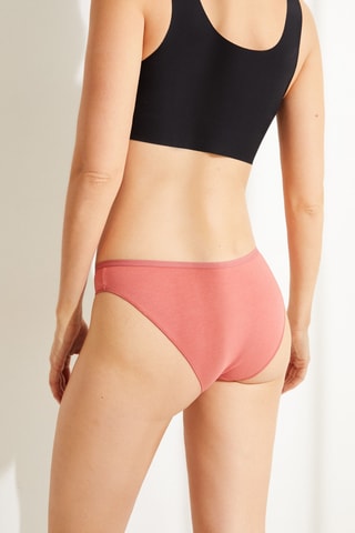 7 slip - Marrone e corallo