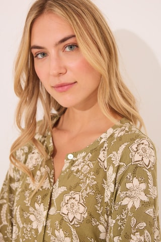 Abito a camicia - Verde scuro