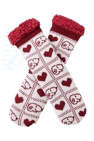 Calze Snoopy Snoopy & Peanuts - Bianco e bordeaux