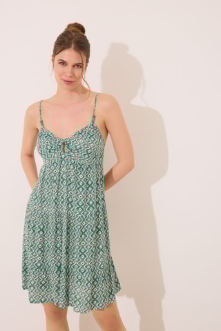 Abito a campana - Verde scuro