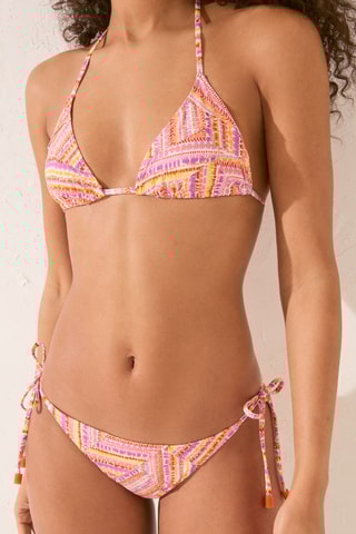 Slip bikini - Rosa e giallo